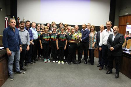 Câmara presta homenagem ao Grupo de Bolão do Clube dos Quinze.